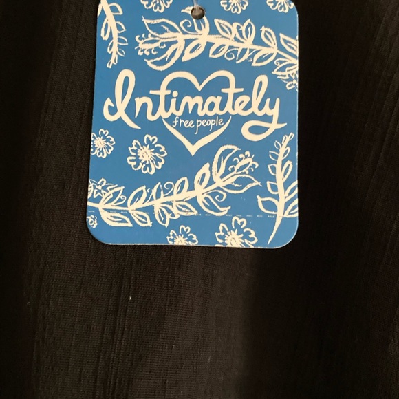 Free People Intimately Black Larissa Snap Button Bodysuit - Picture 9 of 9